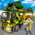Us army car transport truck